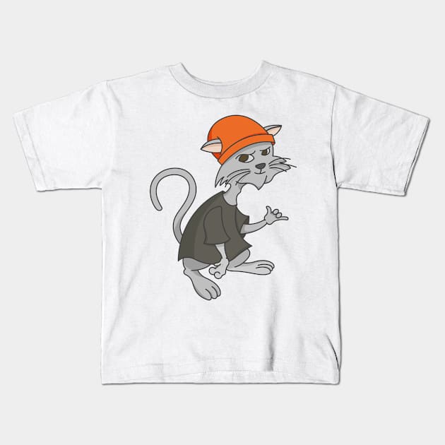 Hypebeast cat shaka Kids T-Shirt by JosanDSGN